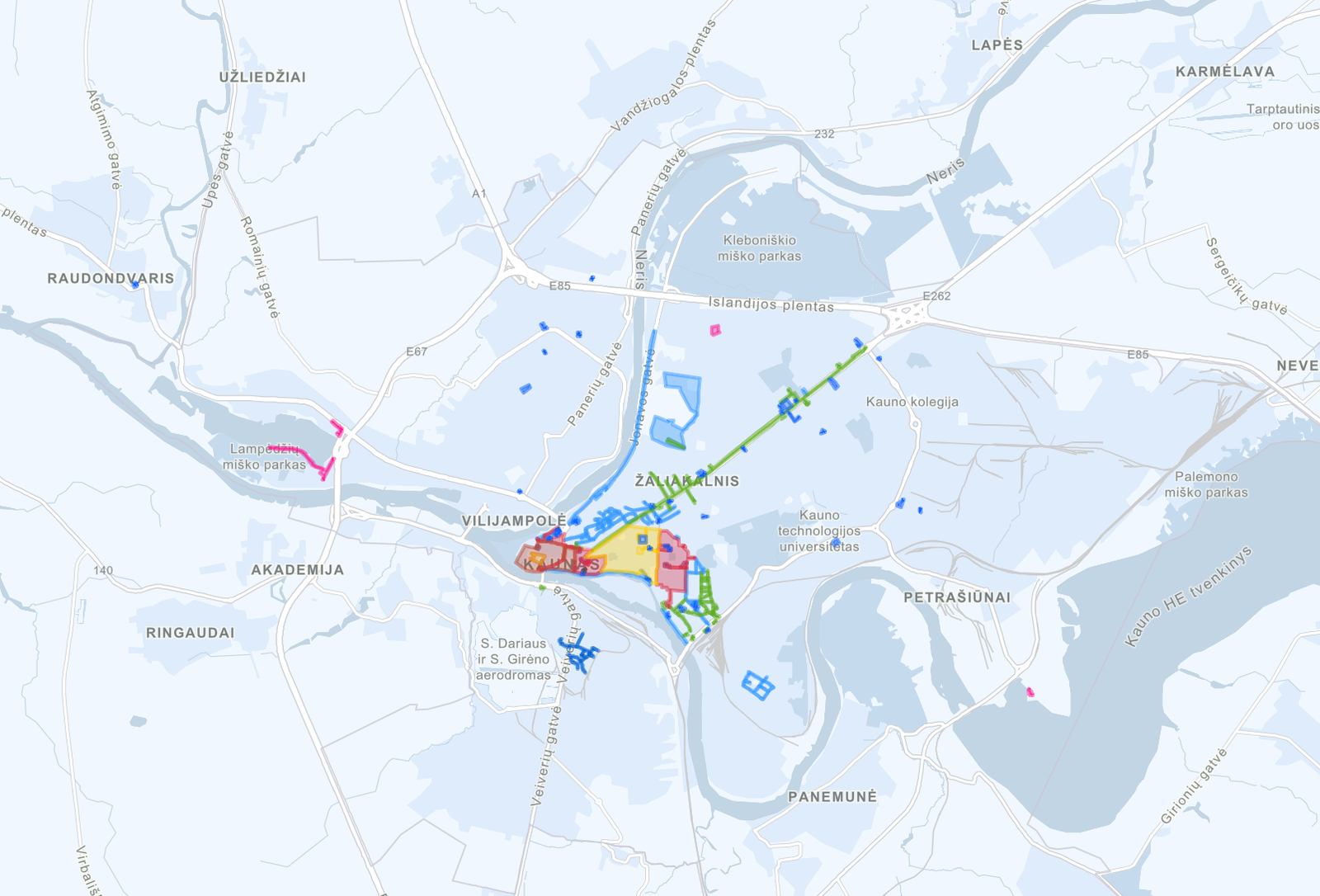 Parkowanie w Kownie Litwa na Litwie centrum stare miasto bezpłatnie